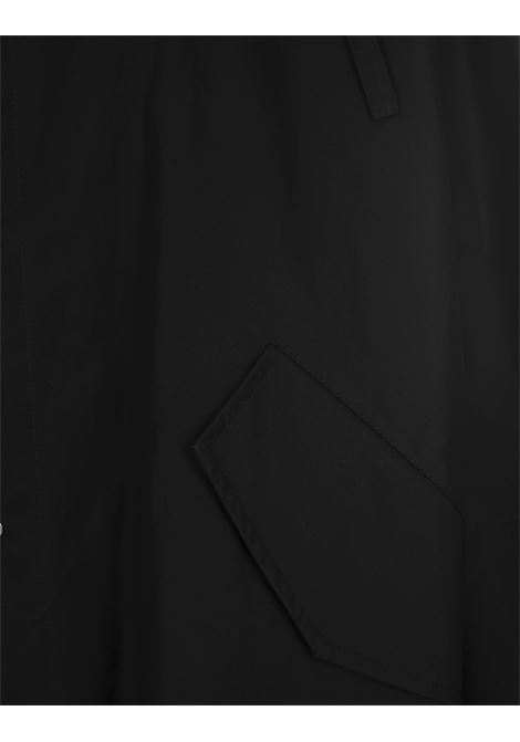 JIL SANDER Parka Midi Oversize Nero - JIL SANDER