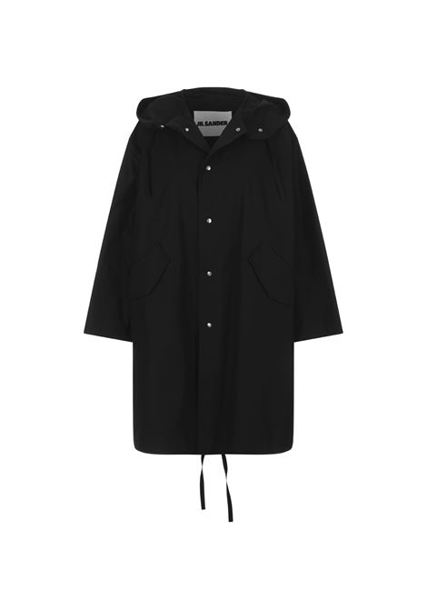 JIL SANDER Parka Midi Oversize Nero - JIL SANDER