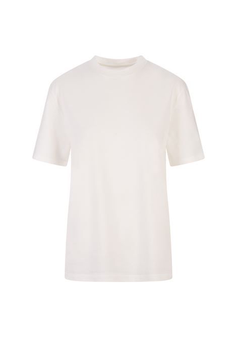 JIL SANDER T-Shirt Over Bianca Con Logo - JIL SANDER