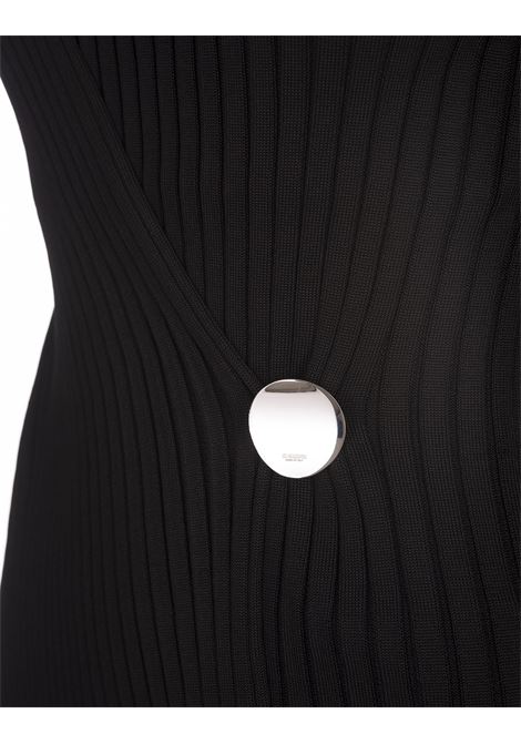 JIL SANDER Top Smanicato A Coste Nero - JIL SANDER