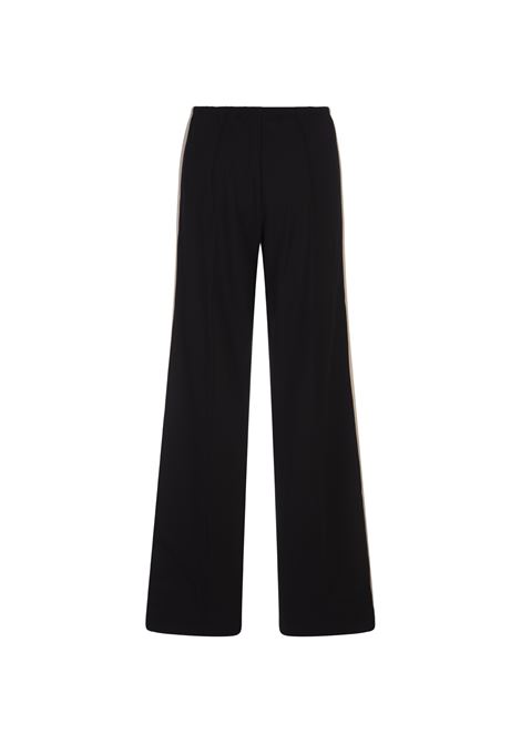 PALM ANGELS Joggers A Gamba Dritta Neri Con Logo - PALM ANGELS