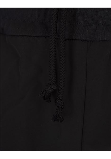 PALM ANGELS Joggers A Gamba Dritta Neri Con Monogramma PA - PALM ANGELS