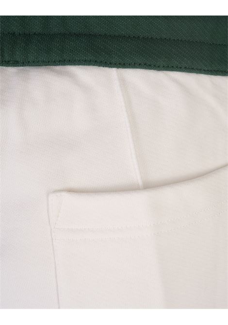 CASABLANCA Joggers Bianchi Blu E Verde Con Patch Logo - CASABLANCA