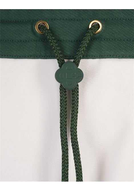 CASABLANCA Joggers Bianchi Blu E Verde Con Patch Logo - CASABLANCA