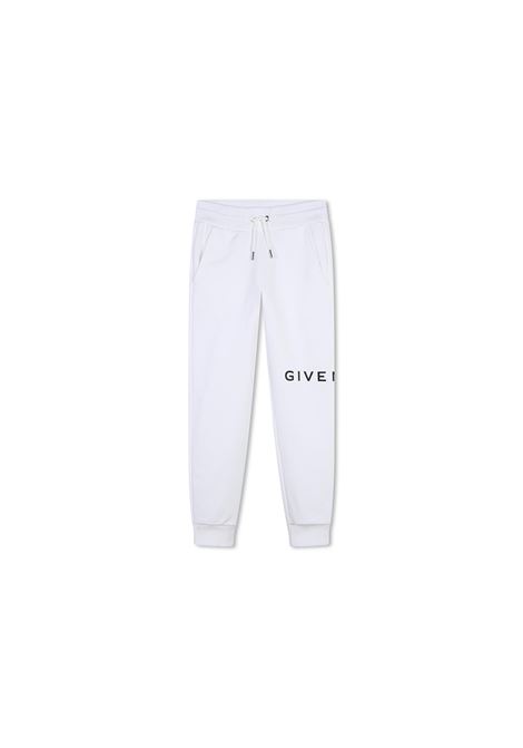 GIVENCHY KIDS Joggers Bianchi Con Logo GIVENCHY 4G - GIVENCHY KIDS