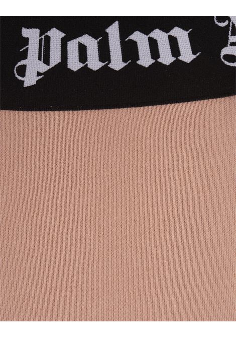 PALM ANGELS Joggers Flare Rosa Con Banda Logo - PALM ANGELS