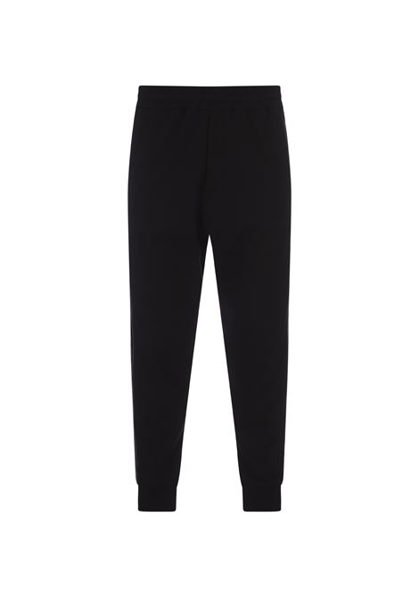 ALEXANDER MCQUEEN Joggers Neri Con Bande Logo Laterali - ALEXANDER MCQUEEN