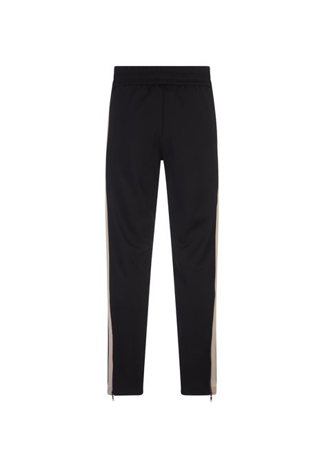 PALM ANGELS Joggers Neri Con Logo E Bande A Contrasto - PALM ANGELS