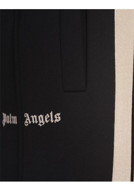 PALM ANGELS Joggers Neri Con Logo E Bande A Contrasto - PALM ANGELS