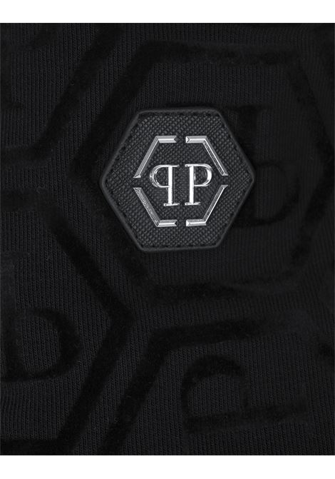 PHILIPP PLEIN Jogging Set Hoodie/Trousers With Jacquard Inserts Monogram - PHILIPP PLEIN