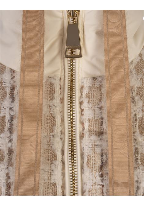 KHRISJOY Piumino Khris Tweed Butter - KHRISJOY