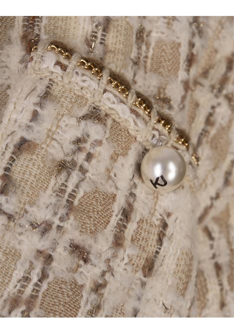 KHRISJOY Piumino Khris Tweed Butter - KHRISJOY