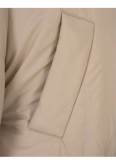 KHRISJOY Piumino Puff Joy Cropped Sabbia - KHRISJOY