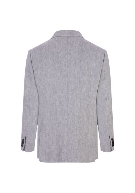 KITON Blazer In Lino Grigio - KITON
