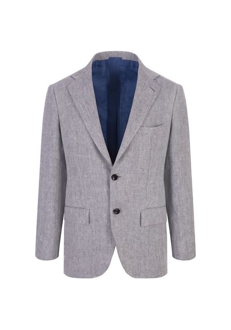 KITON Blazer In Lino Grigio - KITON