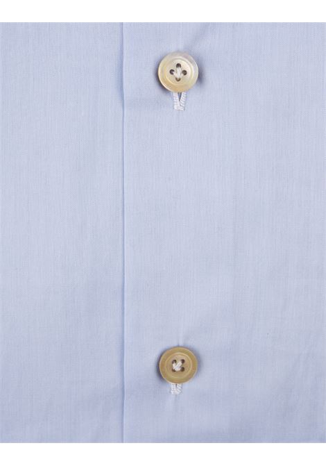 KITON Camicia Classica In Popeline Azzurro - KITON