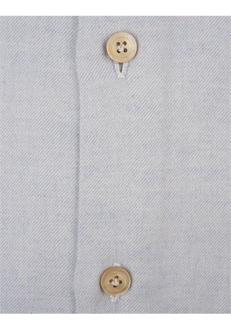 KITON Camicia In Flanella Di Cotone Grigia - KITON