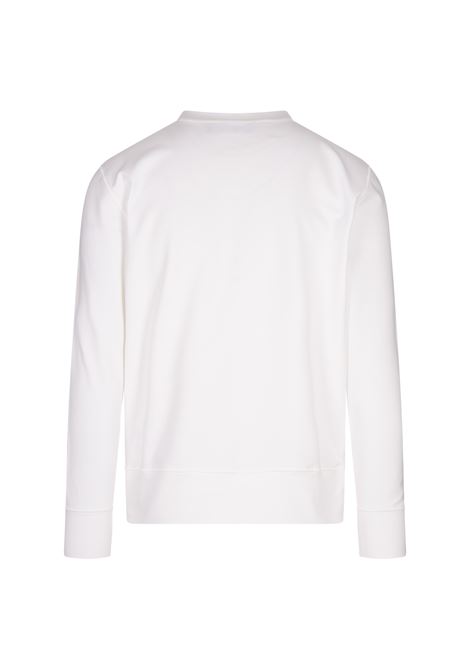 KITON Felpa Girocollo Bianca Con Logo - KITON