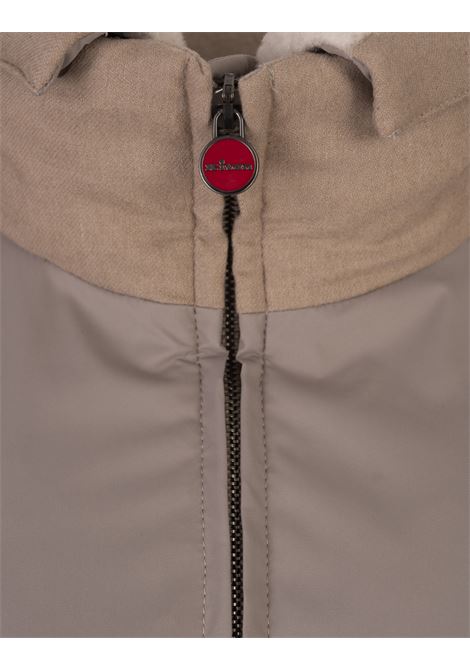 KITON Giubbotto In Cashmere Trapuntato Beige - KITON