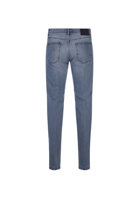KITON Jeans Slim Fit In Denim Blu Chiaro - KITON