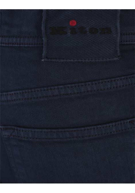 KITON Jeans Slim Fit In Denim Blu Notte - KITON