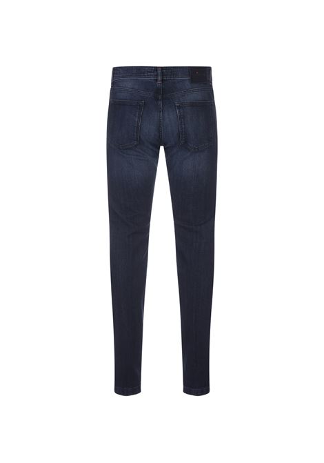 KITON Jeans Slim Fit In Denim Blu Scuro - KITON