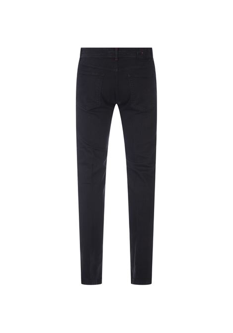 KITON Jeans Slim Fit In Denim Nero - KITON