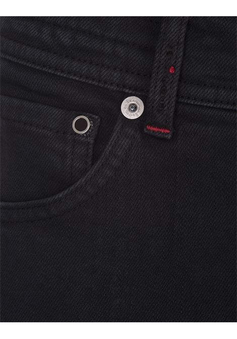 KITON Jeans Slim Fit In Denim Nero - KITON