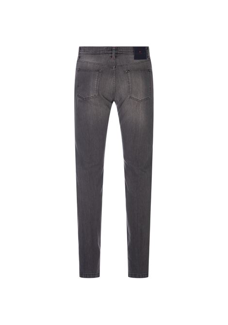 KITON Jeans Slim Fit In Denim Stretch Grigio - KITON
