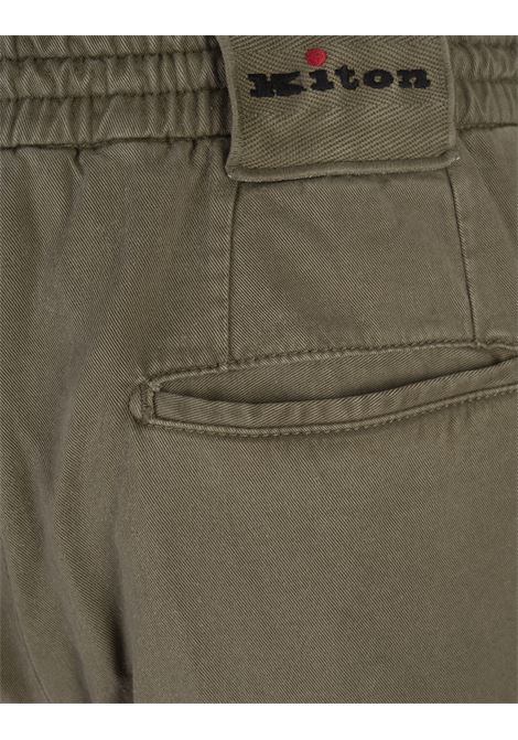KITON Pantaloni Con VIta Elasticizzata Kaki - KITON