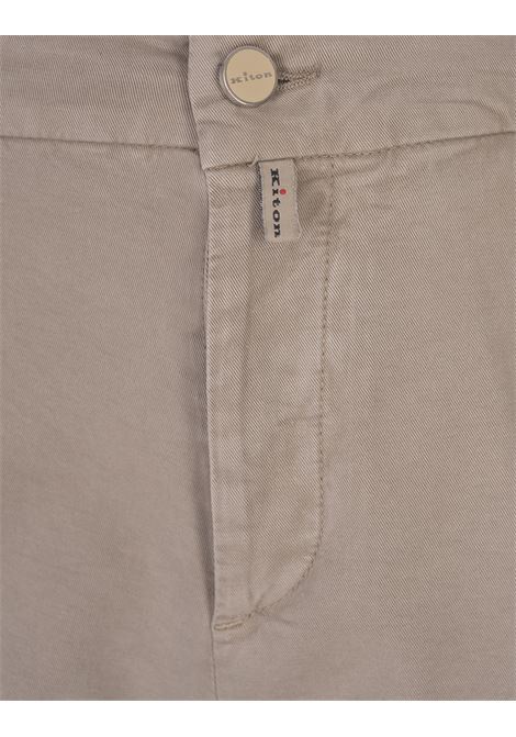 KITON Pantaloni Con VIta Elasticizzata Taupe - KITON