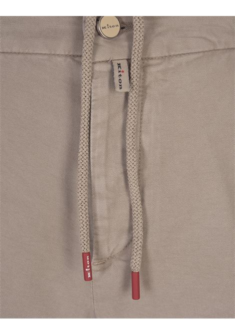 KITON Pantaloni Con VIta Elasticizzata Taupe - KITON