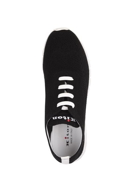 KITON Sneakers Running In Cashmere Nero - KITON