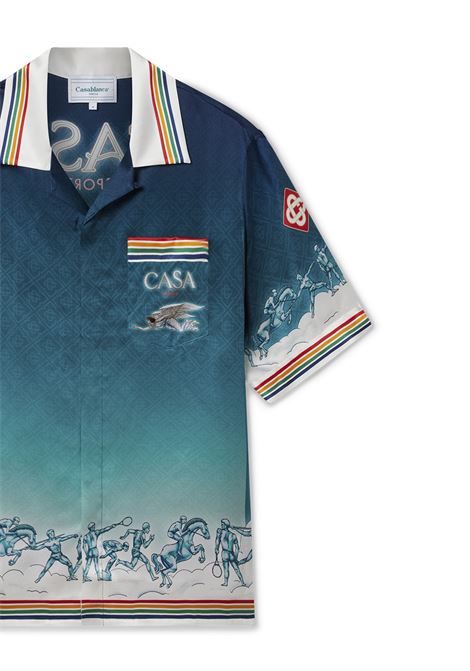 CASABLANCA La Déesse Du Stade Silk Shirt - CASABLANCA
