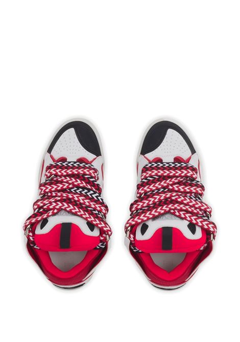 LANVIN Sneakers Curb Nere Fucsia E Bianche - LANVIN