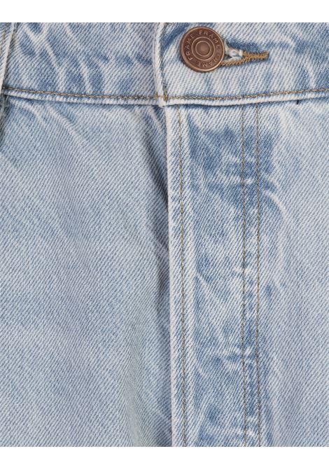 FRAME Le Low Baggy Wide Leg Jeans In Fizz Indigo - FRAME