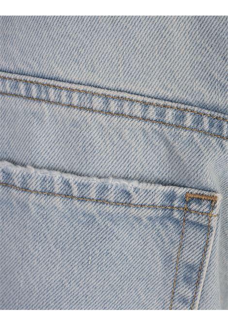 FRAME Le Low Baggy Wide Leg Jeans In Fizz Indigo - FRAME