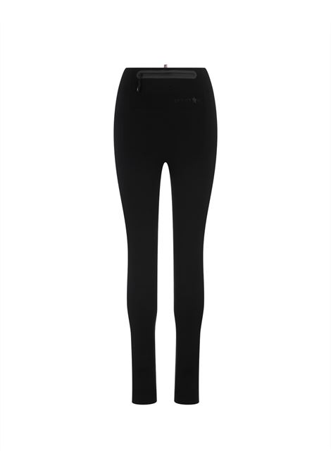 MONCLER GRENOBLE Leggings In Jersey Tecnico Nero - MONCLER GRENOBLE