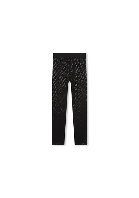 GIVENCHY KIDS Leggings Neri Con Logo All-Over - GIVENCHY KIDS
