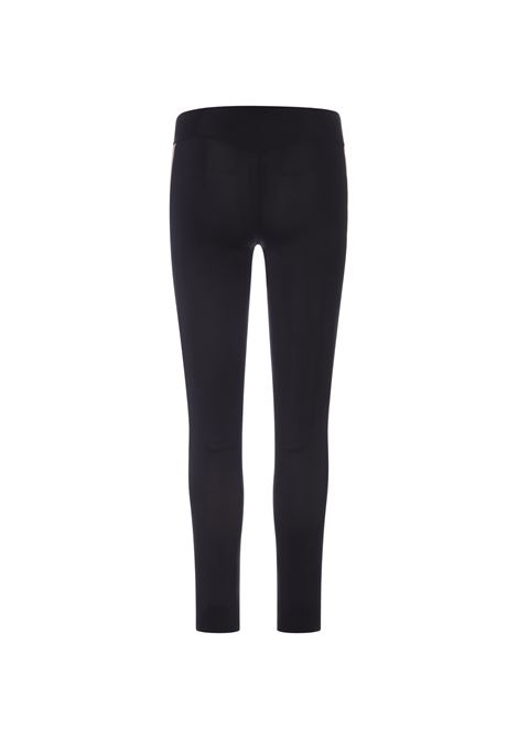 PALM ANGELS Leggings Neri Con Logo E Bande - PALM ANGELS