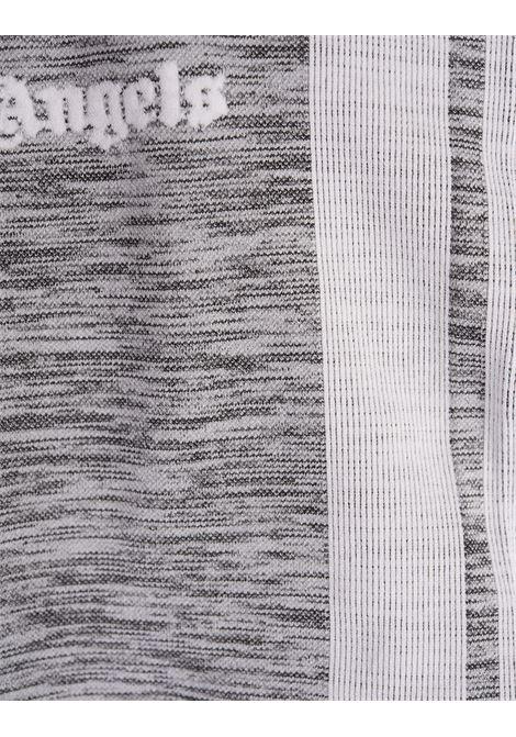 PALM ANGELS Leggings Sportivi Grigio Melange Con Logo - PALM ANGELS
