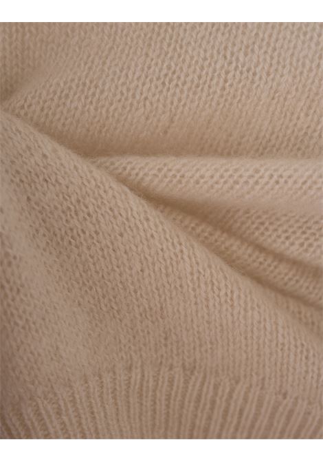 ERMANNO SCERVINO Lupetto In Cashmere Beige Con Ricamo - ERMANNO SCERVINO