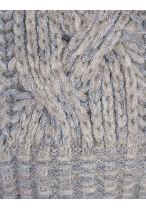 ERMANNO SCERVINO Maglia A Girocollo Grigio Azzurra - ERMANNO SCERVINO