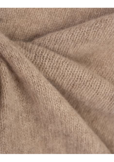 ERMANNO SCERVINO Maglia A Maniche Corte In Cashmere Sabbia - ERMANNO SCERVINO