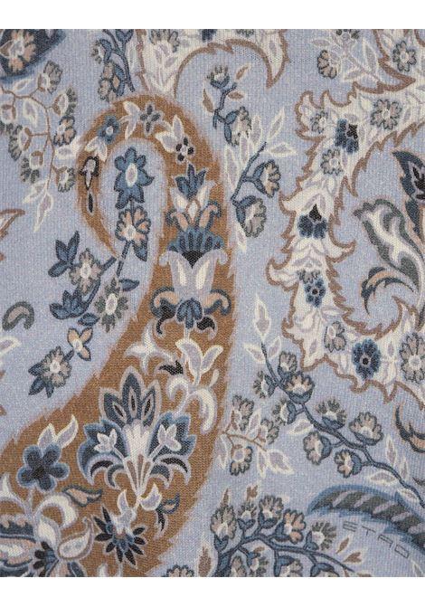 ETRO Maglia Azzurra Con Stampa Paisley Floreale - ETRO