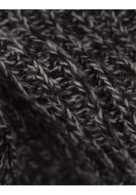 ERMANNO SCERVINO Maglia Crop Grigio Melange Con Zip - ERMANNO SCERVINO