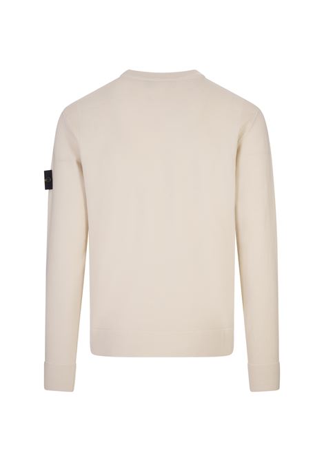 STONE ISLAND Maglia In Lana Stretch RWS Stucco - STONE ISLAND