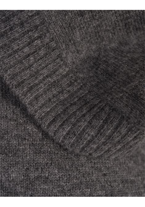 VINCE Maglione Con Cappuccio Grigio In Lana E Cashmere - VINCE