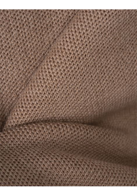 CHLOÉ Maglione Corto Straw Beige Con Logo Ricamato - CHLOÉ