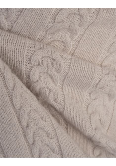 BOSS Maglione Dolcevita In Lana Vergine E Cashmere Bianco - BOSS